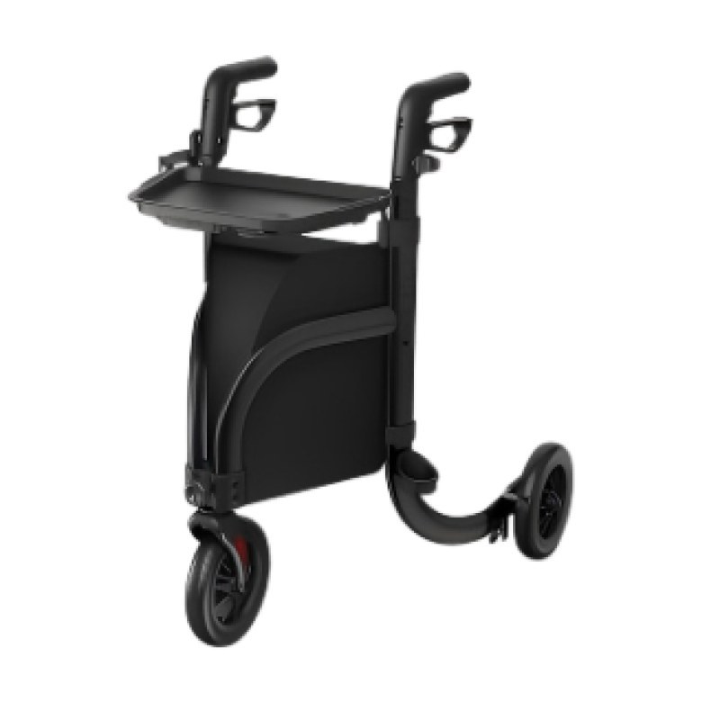 VOCIC Z25 PRO three wheel walker with tray in Black