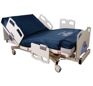 Joerns BariMatt 1000 Plus bariatric mattress cover shown on the expandable BariMatt 1000 Plus mattress
