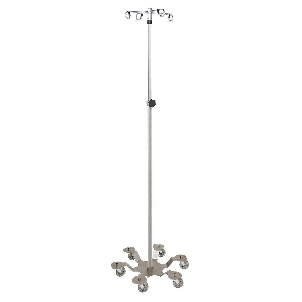 Graham-Field Stainless Steel Six-Leg IV Stand