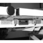 Joerns N516 drainage bag holder mounted under the EasyCare hospital bed deck