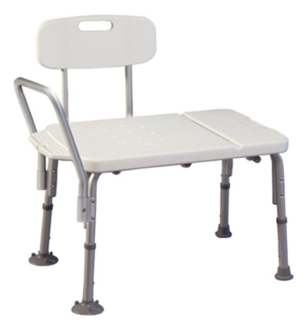 Lumex Imperial Collection heavy duty transfer bench with reversible backrest