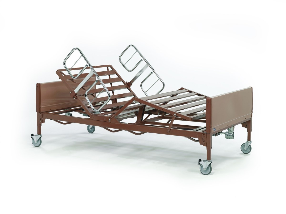 Invacare BAR600IVC full-electric bariatric hospital bed package with mattress and rails