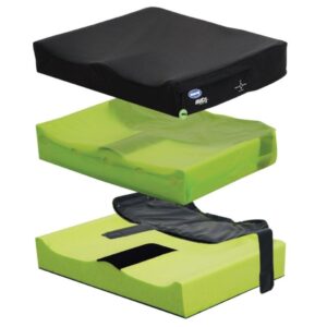 Invacare Matrx Libra cushion layers with foam base, fluid sac and cover