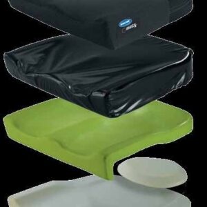 Invacare Matrx Vi cushion layers with visco foam insert, foam base and covers