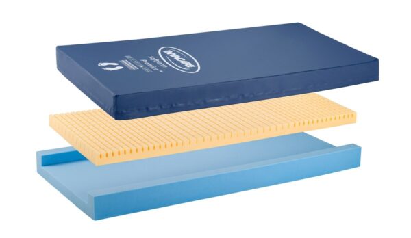 Invacare Softform Premier mattress, pressure redistribution foam mattress with U-core and insert