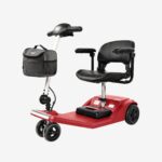 VOCIC D50 portable mobility scooter in Red
