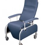 Lumex Preferred Care Drop-Arm Recliner FR565DG – Drop Arm Geri Chair for Lateral Transfers, 250 lb