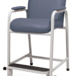 Lumex Everyday hip chair in Blue Ridge with high seat and adjustable footrest
