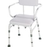 Lumex Padded Bath Seat padded shower chair with arms and cushioned backrest