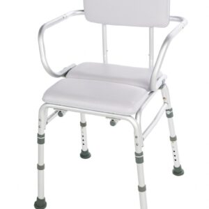 Lumex Padded Bath Seat padded shower chair with arms and cushioned backrest