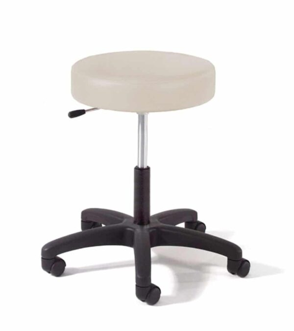 Graham-Field 9501 physician stool with black composite base and pneumatic lever