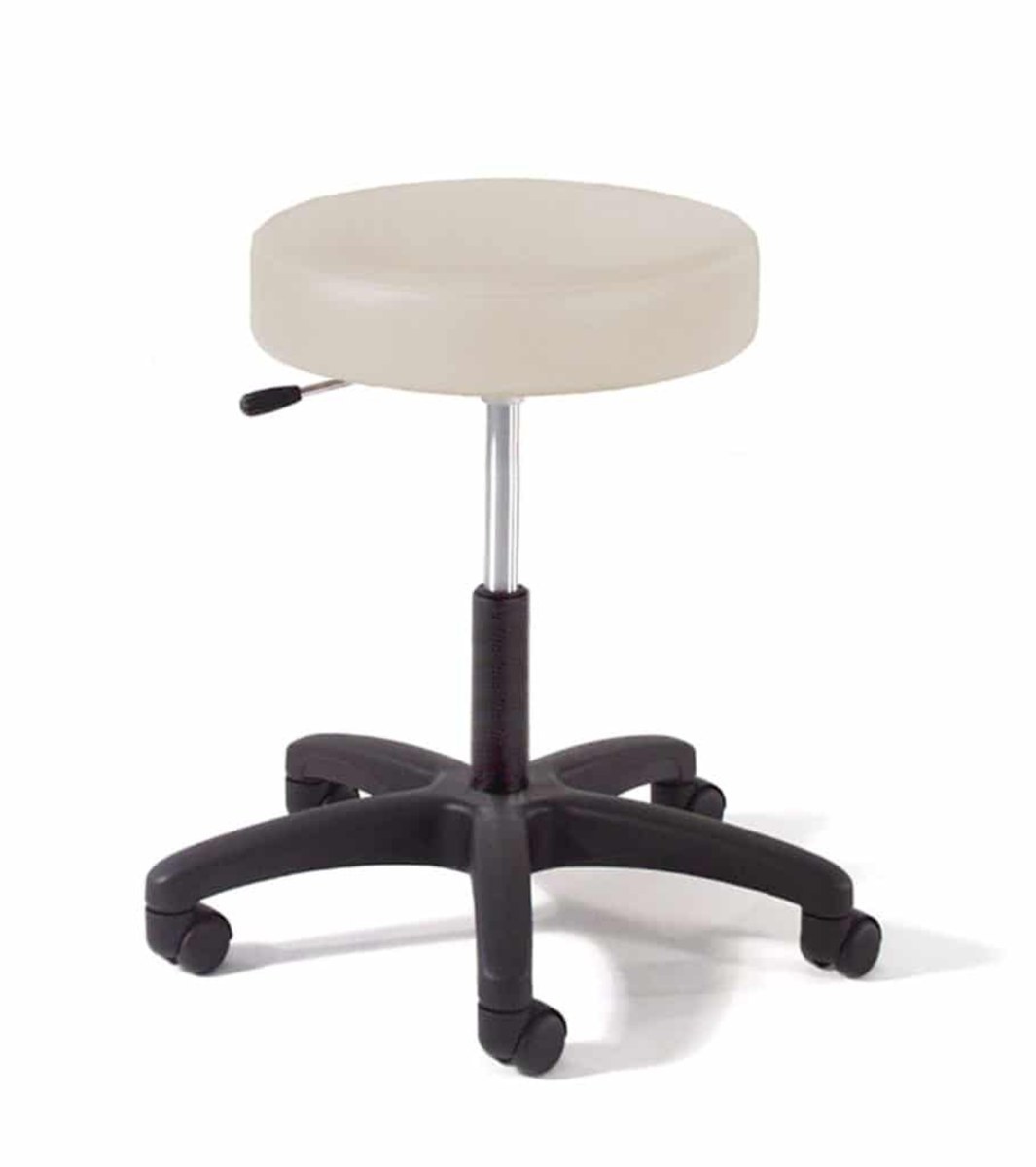 Graham-Field 9501 physician stool with black composite base and pneumatic lever