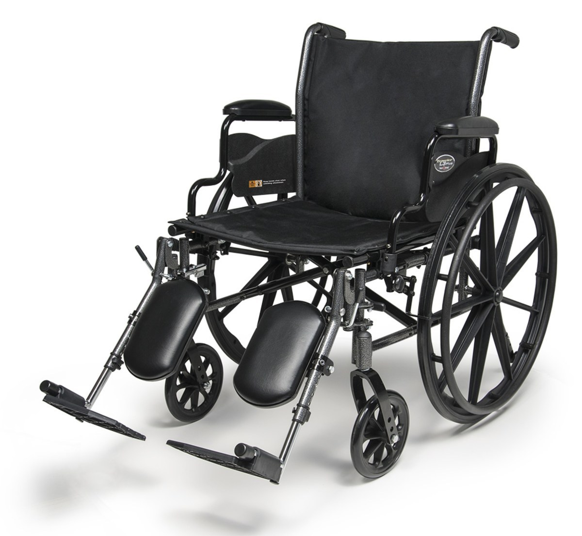 Everest & Jennings Traveler L3 Plus lightweight wheelchair with flip-back desk arms and swing-away footrests