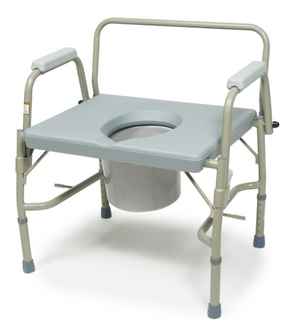 Lumex Imperial Collection Drop-Arm Commode, Commode angle