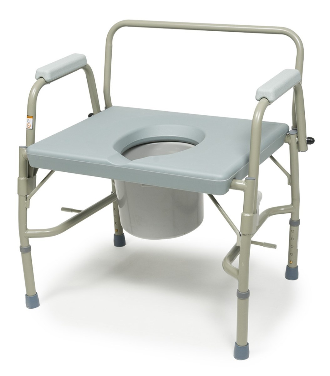 Lumex Imperial Collection Drop-Arm Commode, Commode angle
