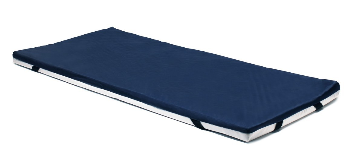 Lumex Lightest gel mattress overlay for hospital beds with zip-off navy cover