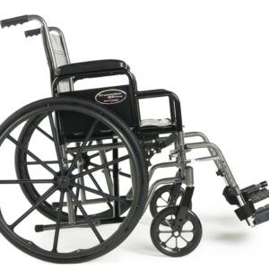 Traveler SE Plus hemi wheelchair side view with 24 inch rear wheel