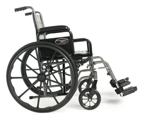 Traveler SE Plus hemi wheelchair side view with 24 inch rear wheel