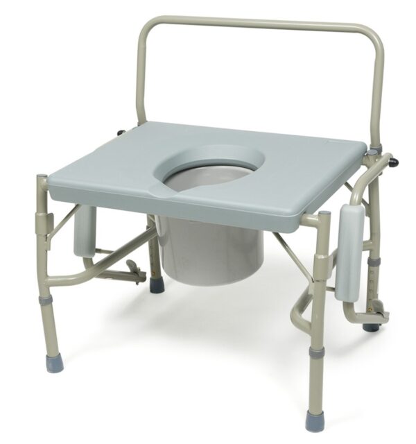 Lumex Imperial Collection Drop-Arm Commode, Commode arms dropped