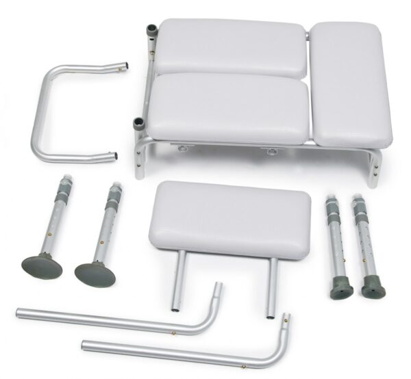 Lumex Padded Knock-Down Transfer Bench, Knock down parts