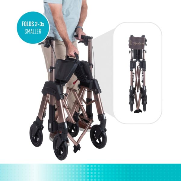Stander Elite Travel Rollator HD bariatric travel rollator