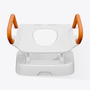 VOCIC AX12 toilet seat lift seat opening and armrests from above