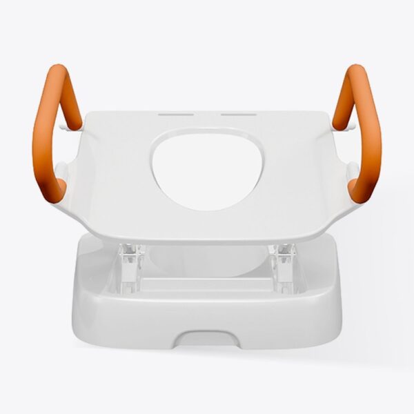 VOCIC AX12 toilet seat lift seat opening and armrests from above