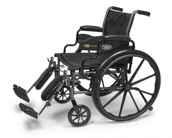 E&J Traveler L3 Plus wheelchair with elevating legrests