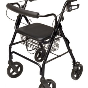 Lumex Walkabout Contour Deluxe Rollator, Black RJ4805K
