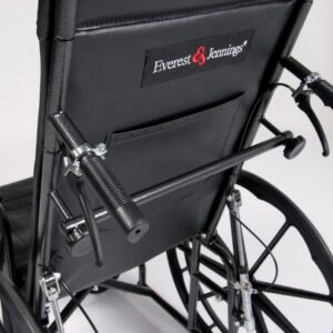 Trigger release under the push handle that reclines the Advantage Recliner back