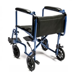 Everest & Jennings lightweight aluminum transport chair folded