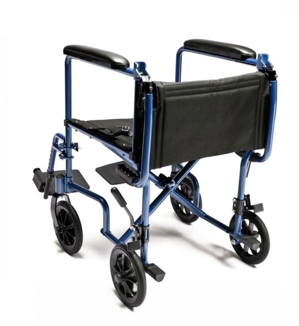 Everest & Jennings lightweight aluminum transport chair folded