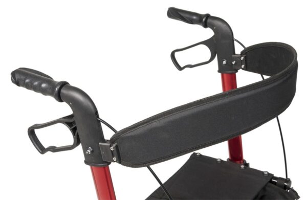 Lumex Walkabout Allura Rollator, Backrest handles closeup