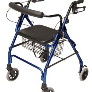 Lumex Walkabout Lite rollator with padded seat, backbar and basket
