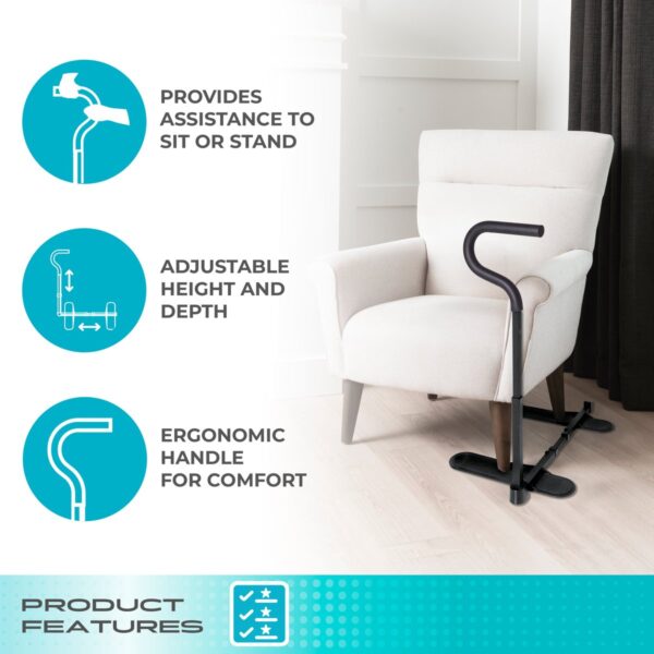 Stander Chair Cane stand assist handle