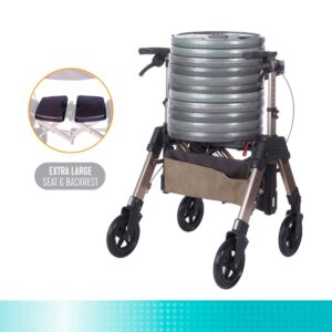 Stander Elite Travel Rollator HD bariatric travel rollator