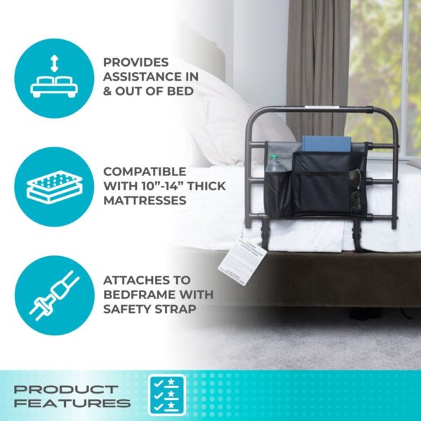 Stander Wonder EZ Adjust Bed Rail ez adjust bed rail