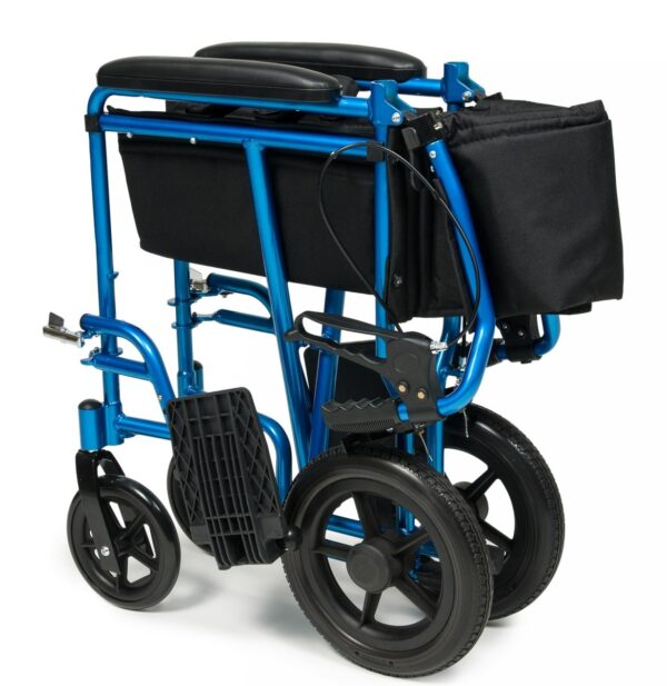 Everest & Jennings deluxe transport chair with padded full-length arms