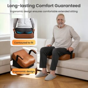 VOCIC AX16 PRO contoured electric lift cushion on a sofa