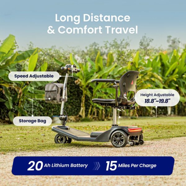 VOCIC D50 with 20Ah lithium battery and adjustable seat height