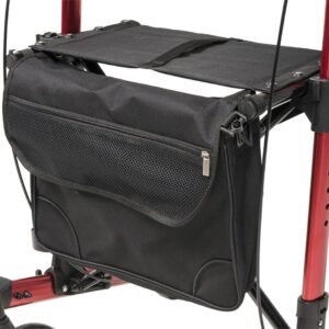 Lumex Walkabout Allura Rollator, Seat and pouch closeup
