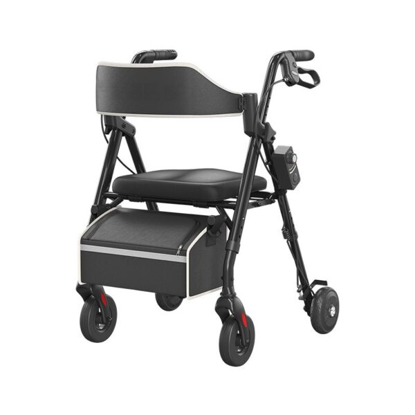 VOCIC Z63 adjustable resistance rollator in Black