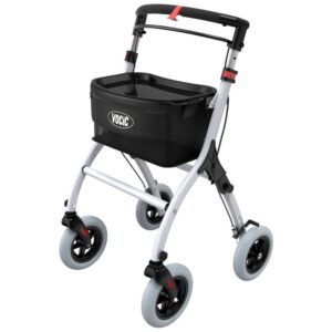 VOCIC Z32 slim walker in White with basket and tray