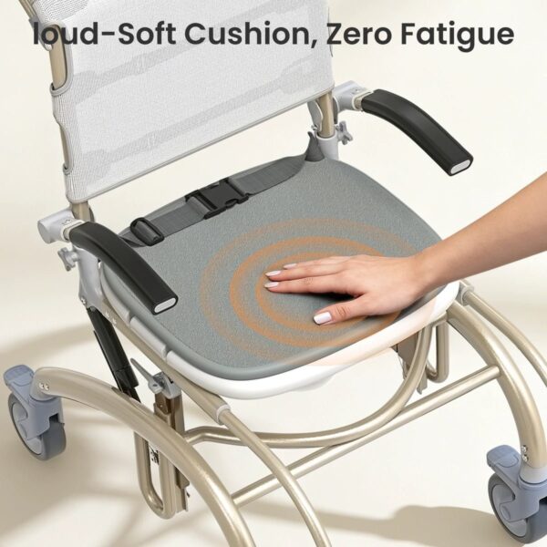 VOCIC XZY08 shower chair padded seat cushion with seat belt
