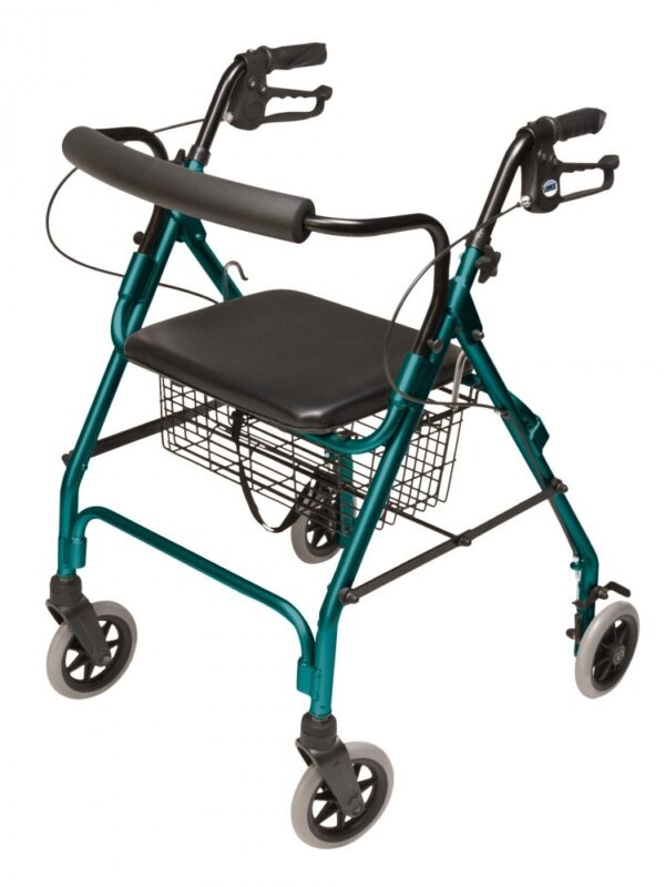 Lumex Walkabout Lite rollator in Teal Green