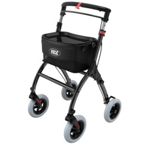 VOCIC Z32 slim rollator for small spaces in Black
