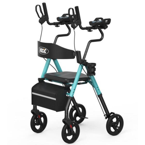 VOCIC Z22 upright walker with armrests in Green