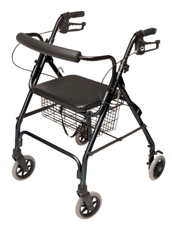 Lumex Walkabout Lite rollator in Black