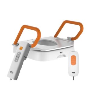 VOCIC AX12 PRO powered toilet seat lift with wired hand control and wireless remote