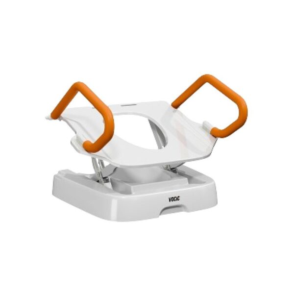 VOCIC AX12 toilet seat lift with orange padded armrests